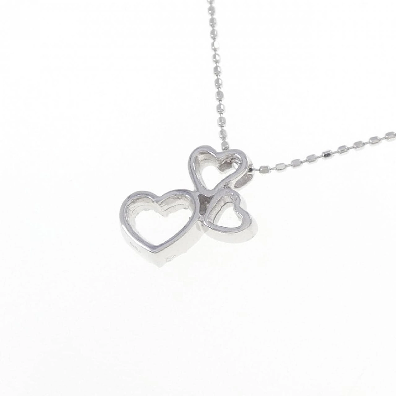 K18WG Dây chuyền kim cương hình trái tim 0.08CT - Hàng hiệu Chính hãng 859267