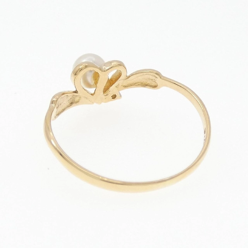 Nhẫn ngọc trai Akoya hình trái tim K18YG 4.1mm - Hàng hiệu chính hãng 851943