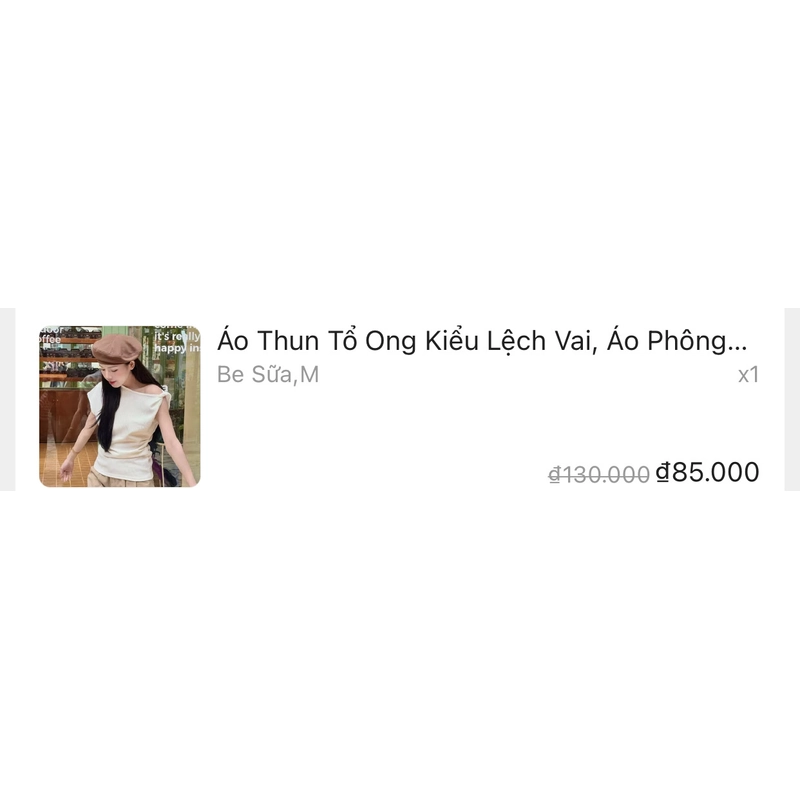 (Pass đồ) Áo Thun Tổ Ong Lệch Vai, Áo Phông Ngắn Tay Baáic, Áo Kiểu Hở Vai Nhún Eo Miho Ho 508908