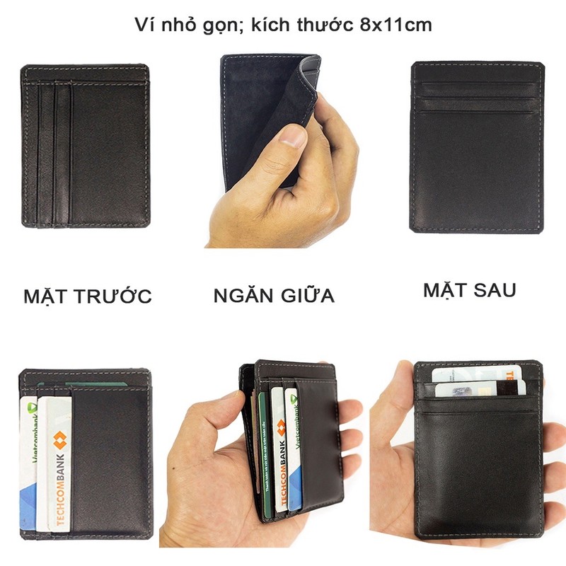 Ví đựng thẻ card da bò 74678