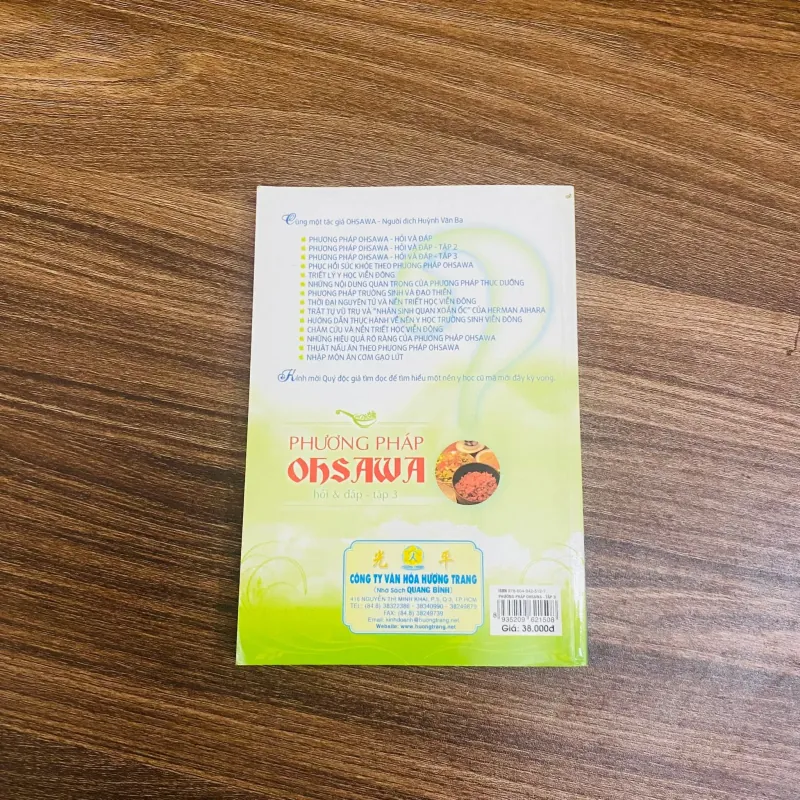 Phương pháp Ohsawa hỏi và đáp - Tập 3 - Huỳnh Văn Ba( biên soạn) #HATRA 1033398