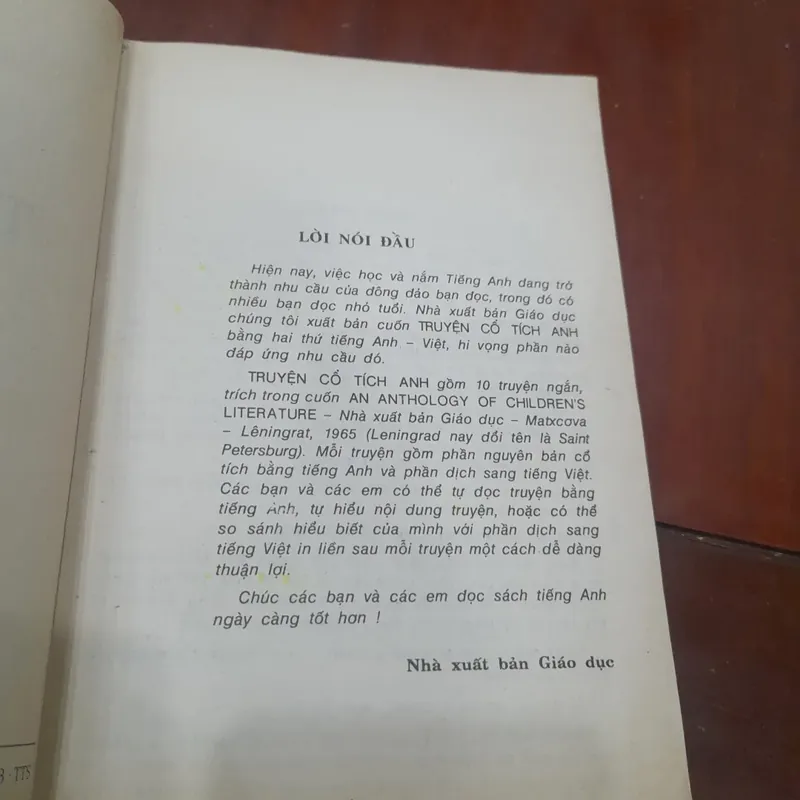 TRUYỆN CỔ TÍCH ANH (sách song ngữ) 707220