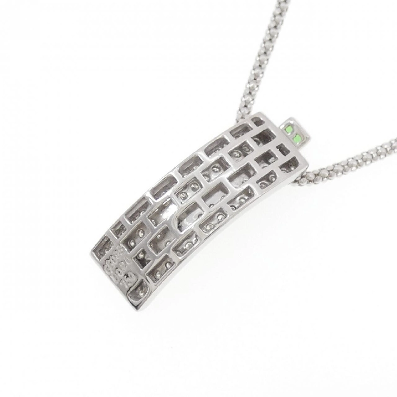 Dây chuyền garnet xanh 750WG 0.85CT - Hàng hiệu Authentic 865245