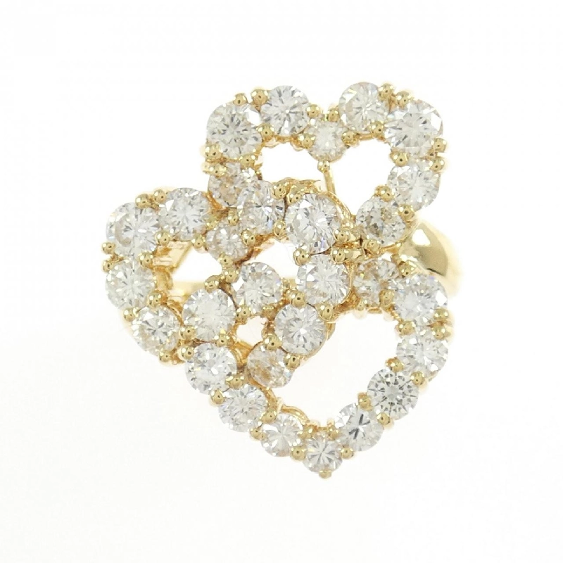 Nhẫn kim cương hình trái tim K18YG 2.10CT - Hàng hiệu chính hãng 854137