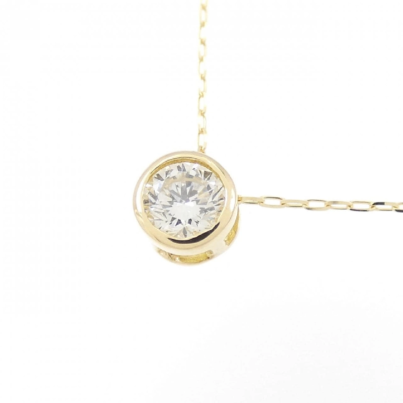 K18YG Solitaire Dây chuyền kim cương 0.20CT - Hàng hiệu Chính hãng 868562