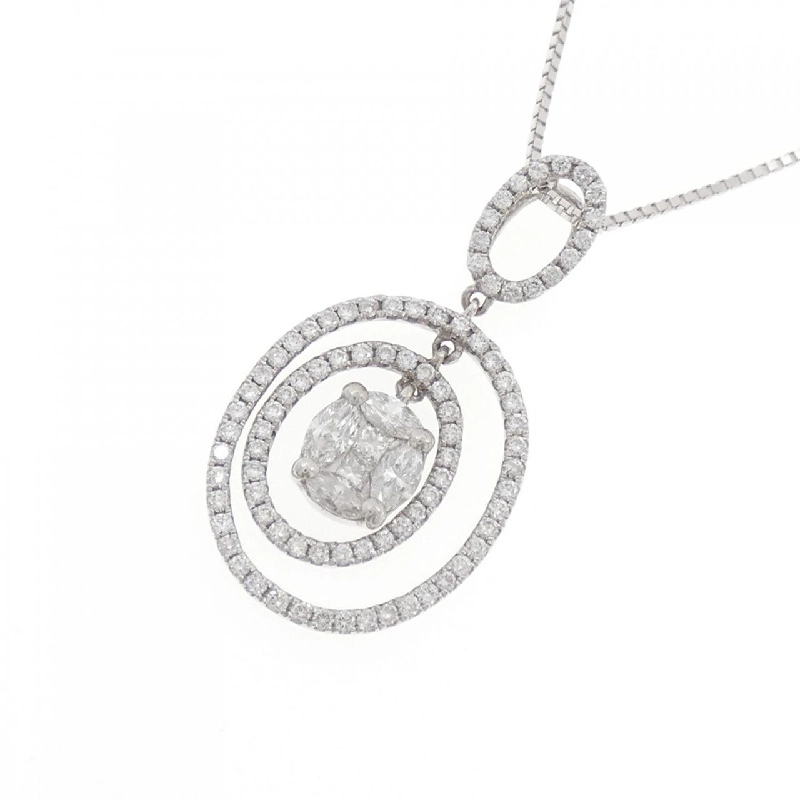 K18WG Dây chuyền kim cương 0.84CT - Hàng hiệu Authentic 860167