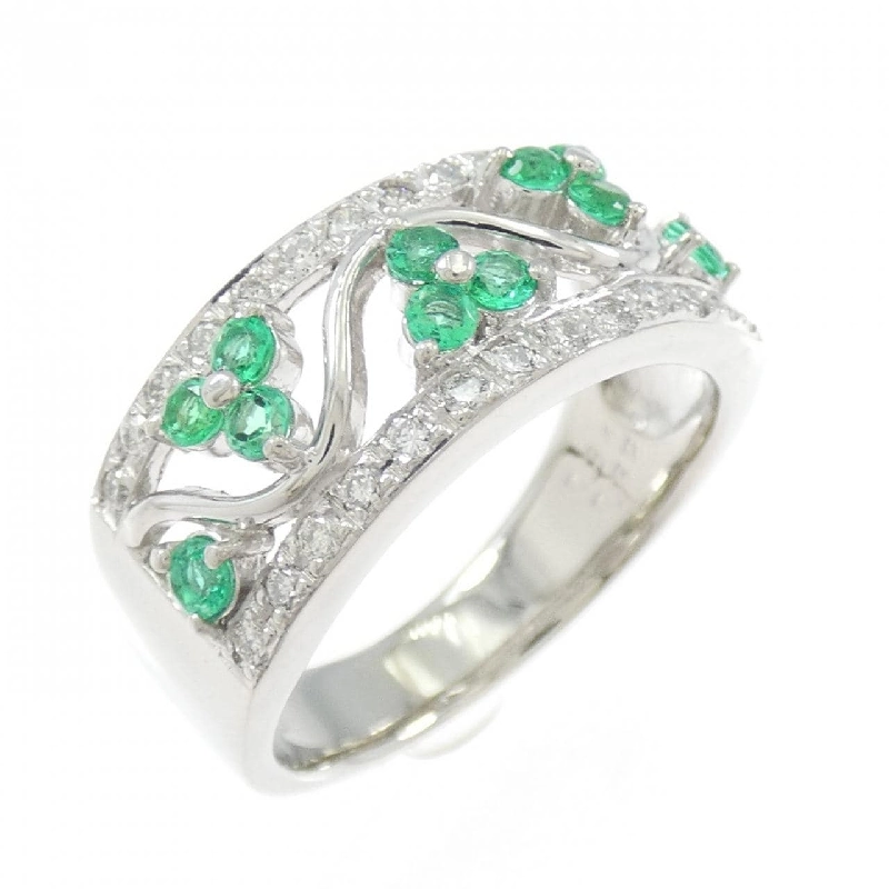 Nhẫn Emerald PT900 0.34CT - Hàng hiệu Chính hãng 854742