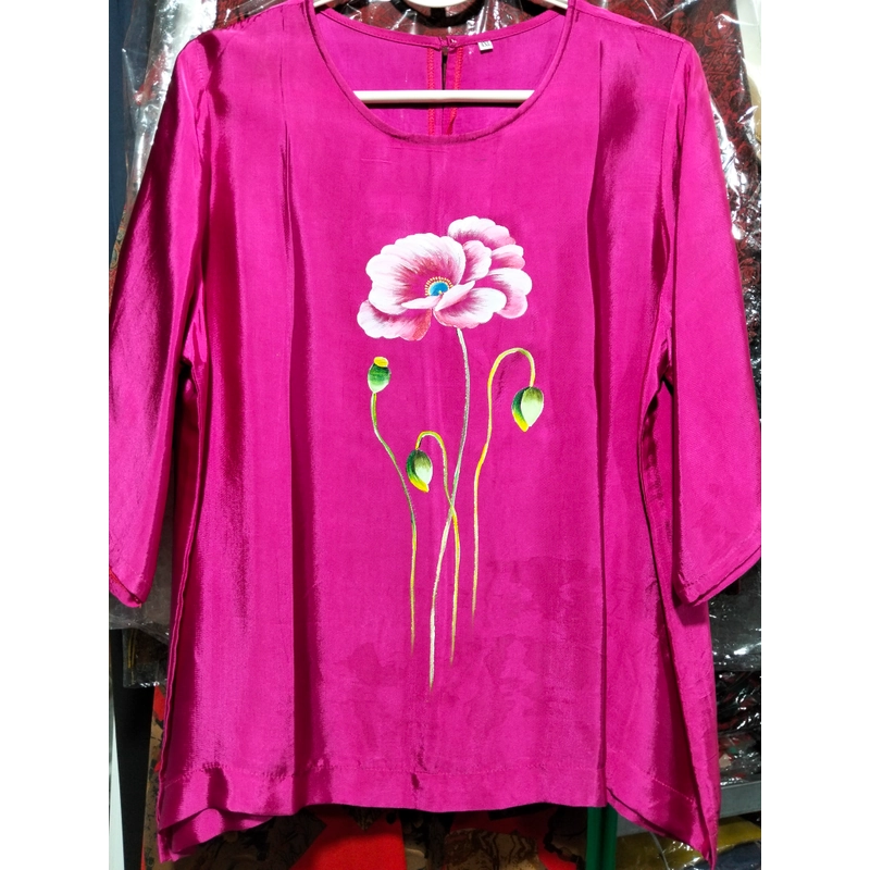 Áo lụa tơ tằm 4xl 524217