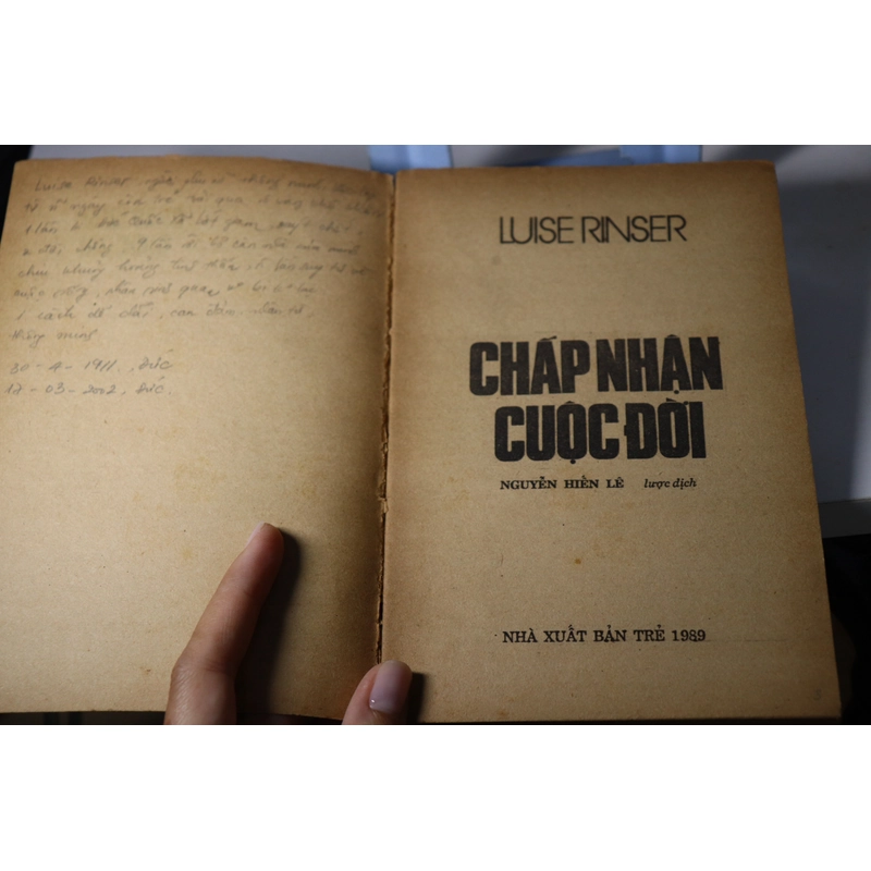 Chấp nhận cuộc đời Luise Rinser - Nguyễn Hiến Lê  473171