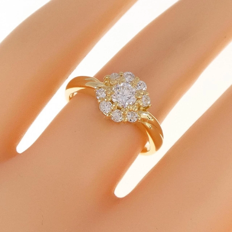 Nhẫn kim cương K18YG 0.50CT 673385