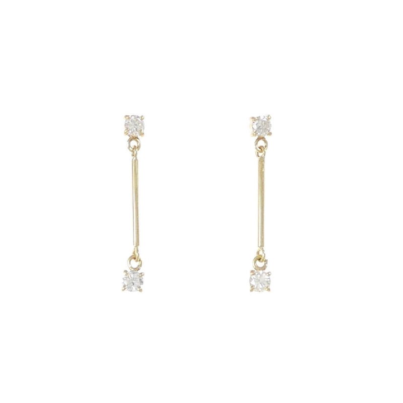 K18YG Bông tai kim cương 0.30CT - Hàng hiệu Chính hãng 868646