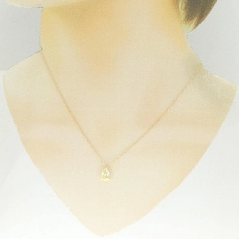 Dây chuyền kim cương K18YG 1.013CT LY I1 hình giọt nước - Hàng hiệu Chính hãng 875066