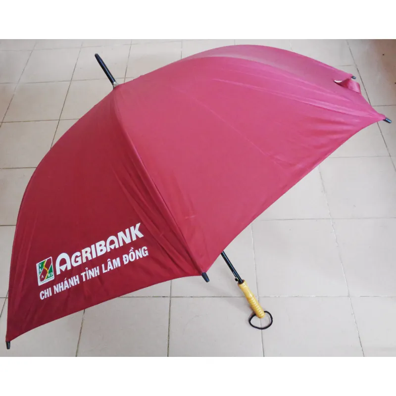 Ô dù cầm tay cán thẳng che nắng, che mưa ngoài trời cầm tay Agribank 553664