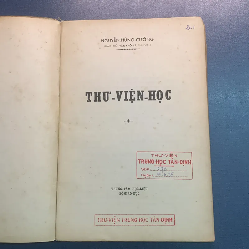 Thư Viện Học - Nguyễn Hùng Cường - Bộ GD -TTHL 1972 738087