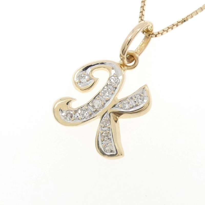 585YG/K10YG/585WG Chữ cái K Dây chuyền kim cương - Hàng hiệu Chính hãng 858698