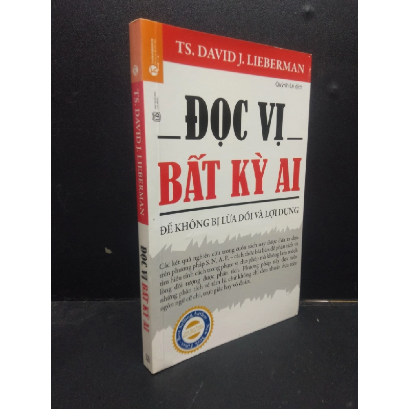 [Phiên Chợ Sách Cũ] Đọc Vị Bất Kỳ Ai - Để Không Bị Lừa Dối Và Lợi Dùng Ts. David J. Lieberman 2019 2303 419206