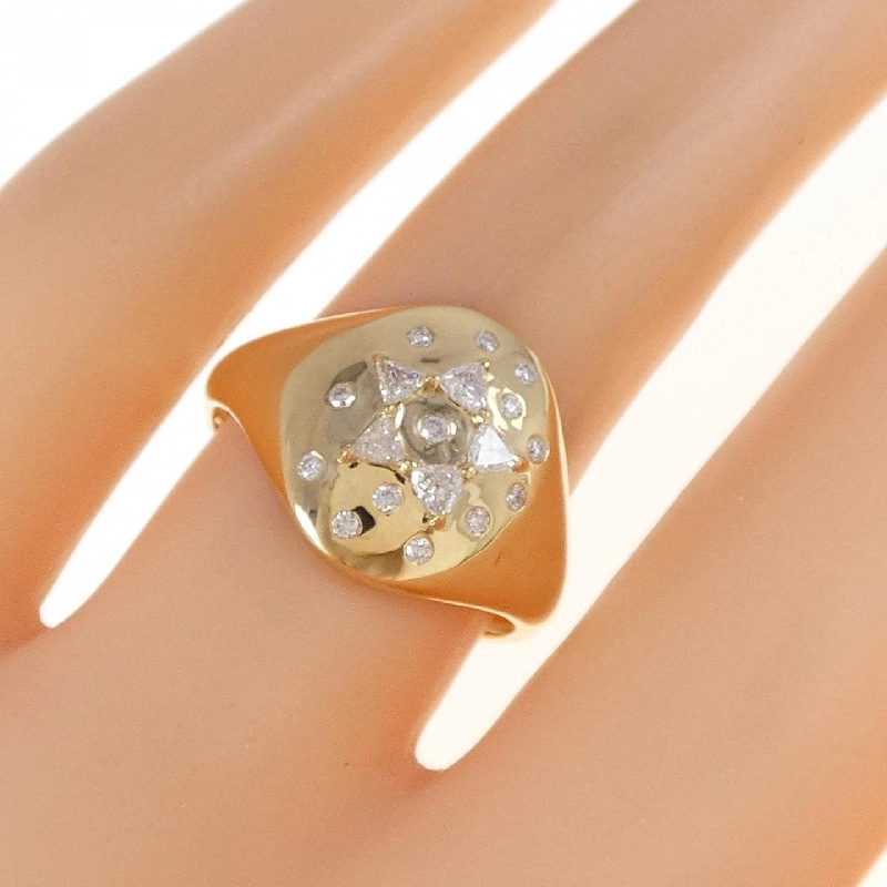 Nhẫn kim cương K18YG 0.24CT 670568