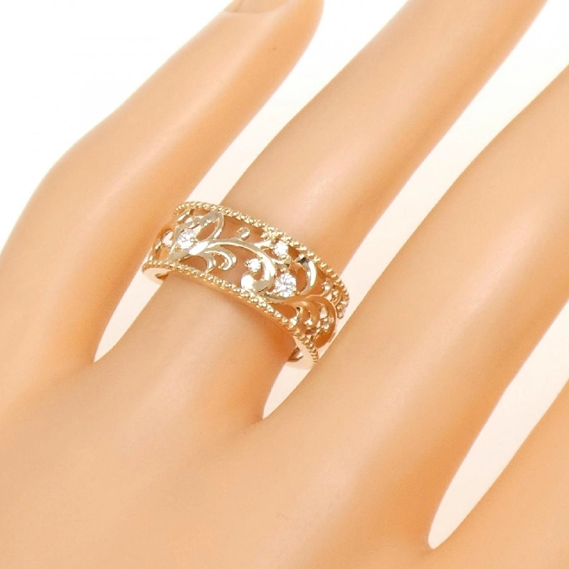 Nhẫn kim cương K18PG 0.10CT 668421