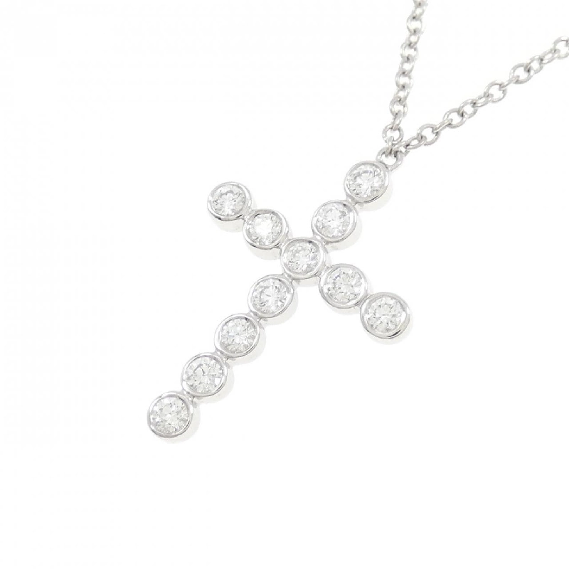 Dây chuyền mini chéo bezel Tiffany - Hàng hiệu Authentic 840793