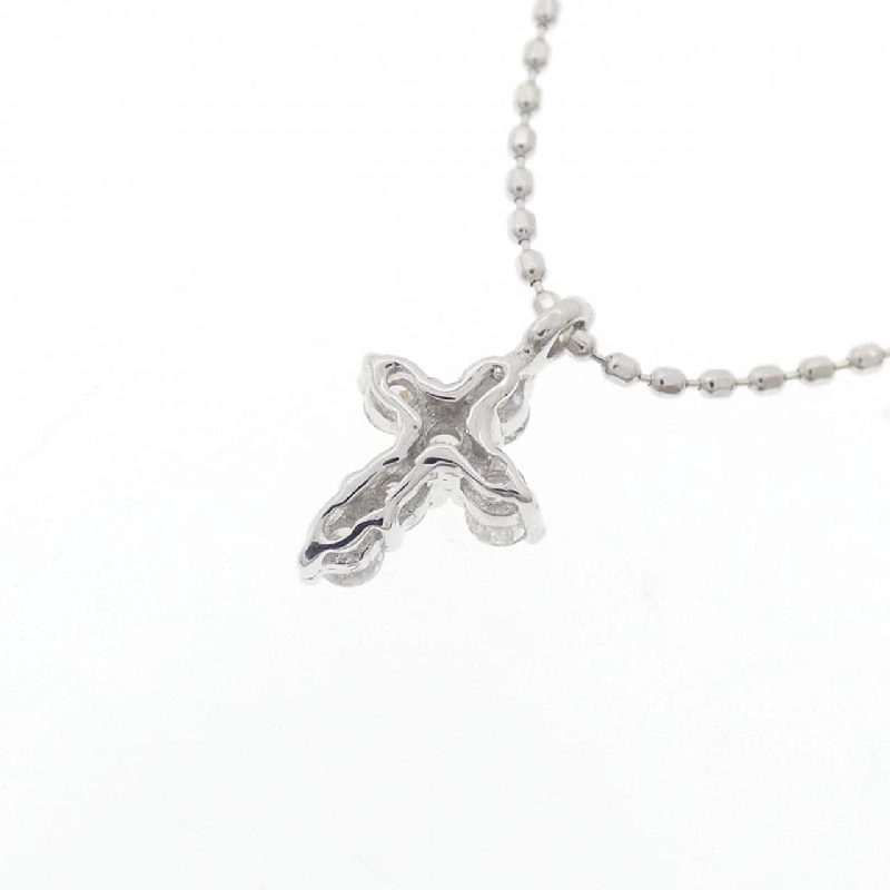 K18WG Dây chuyền kim cương chéo 0.12CT - Hàng hiệu Chính hãng 857553