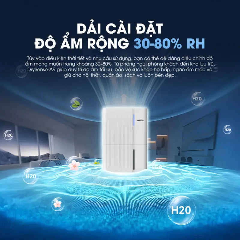 Kalite DrySense-A9 – Hút ẩm & lọc khí bằng Ion âm 783364