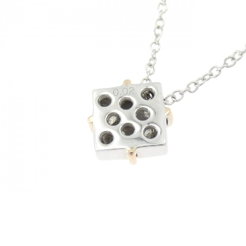 K18WG/K18PG Dây chuyền kim cương 0.02CT - Hàng hiệu Chính hãng 857440