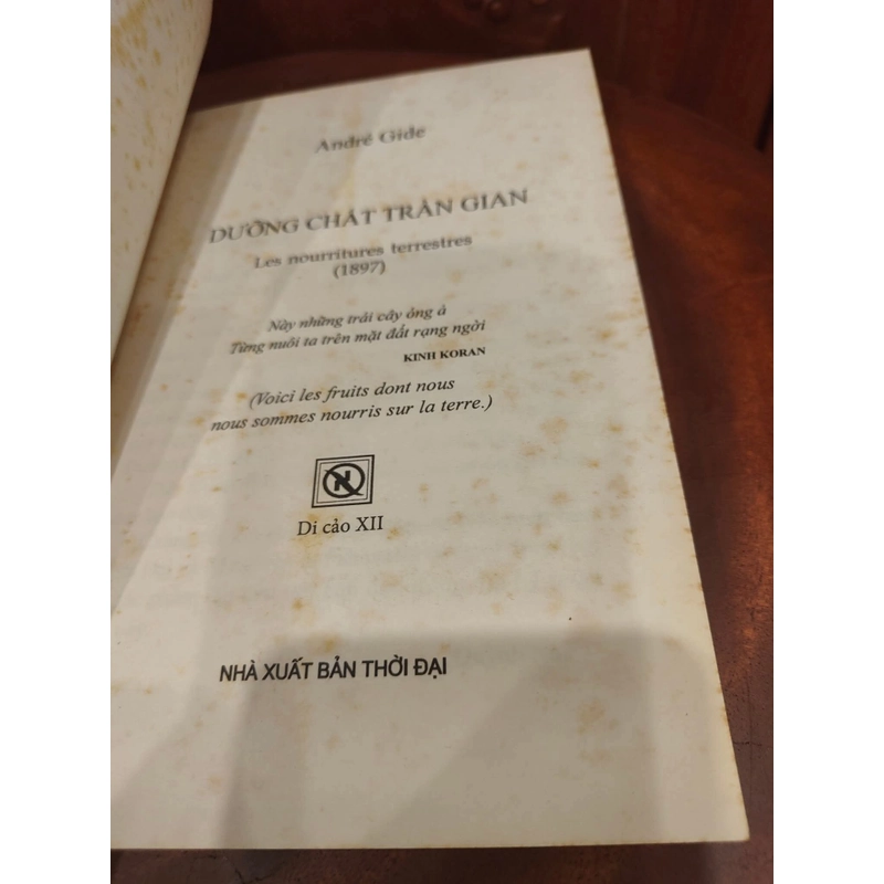 Dưỡng chất trần gian _ André Gide (Bùi Giáng dịch bản hiếm hoi còn sót lại) 524934