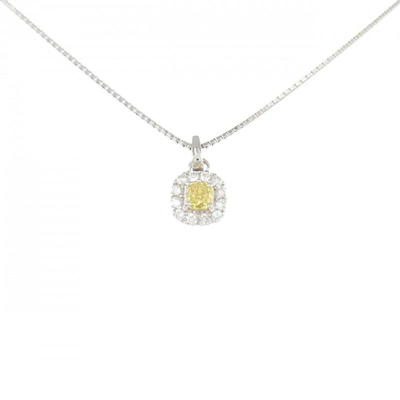 Dây chuyền kim cương PT900/PT850 0.247CT FVY VS2 cắt hình fancy - Hàng hiệu Authentic 874426