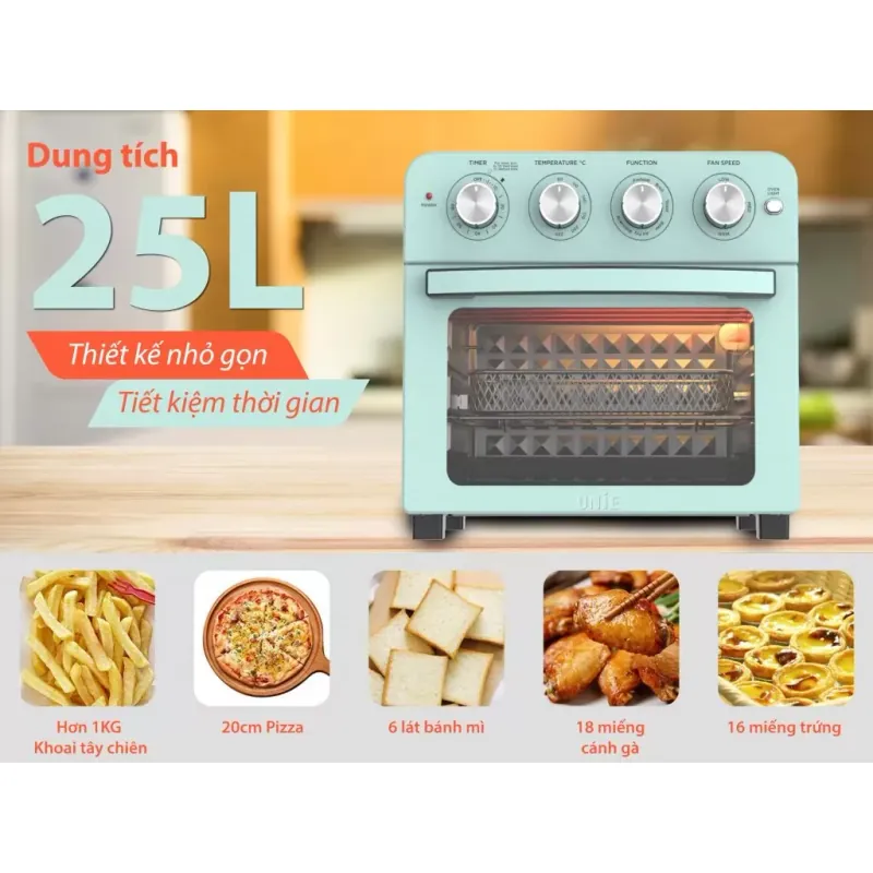Lò nướng kiêm nồi chiên không dầu UNIE Q37 798164