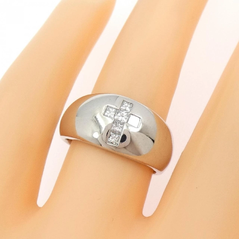 Nhẫn kim cương K18WG chéo 0.30CT - Hàng hiệu chính hãng 849446