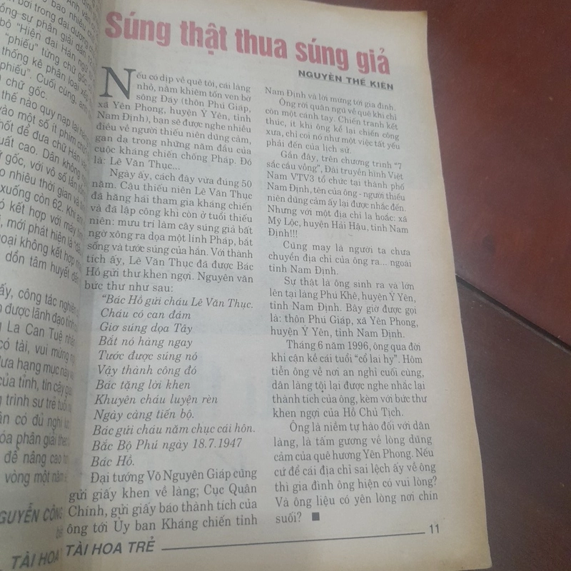 TÀI HOA TRẺ số 32 tháng 10-1997 460054