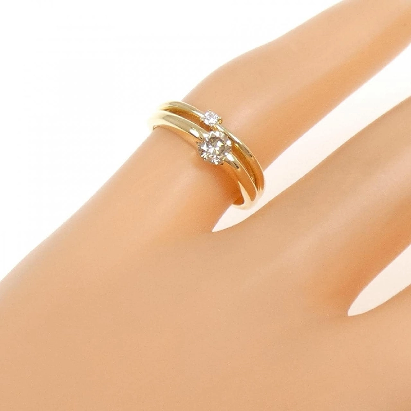 Nhẫn Pinky Kim Cương K18YG 0.22CT - Hàng hiệu Chính hãng 853813