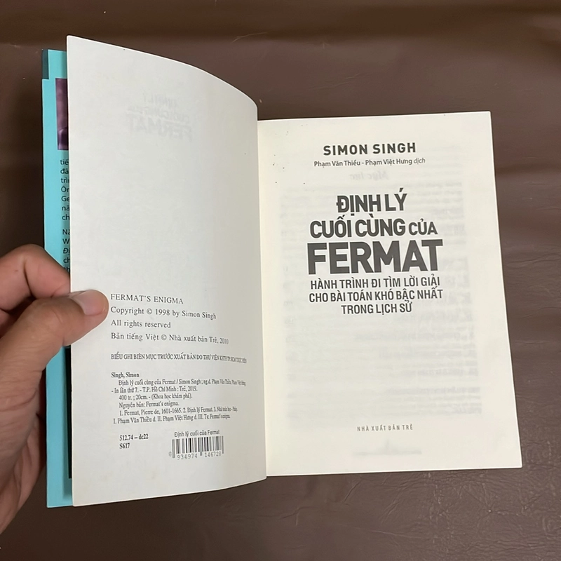 II Tủ Sách Khoa Học Khám Phá: Định Lý Cuối Cùng Của Fermat - Simon Singh - 2019 522113