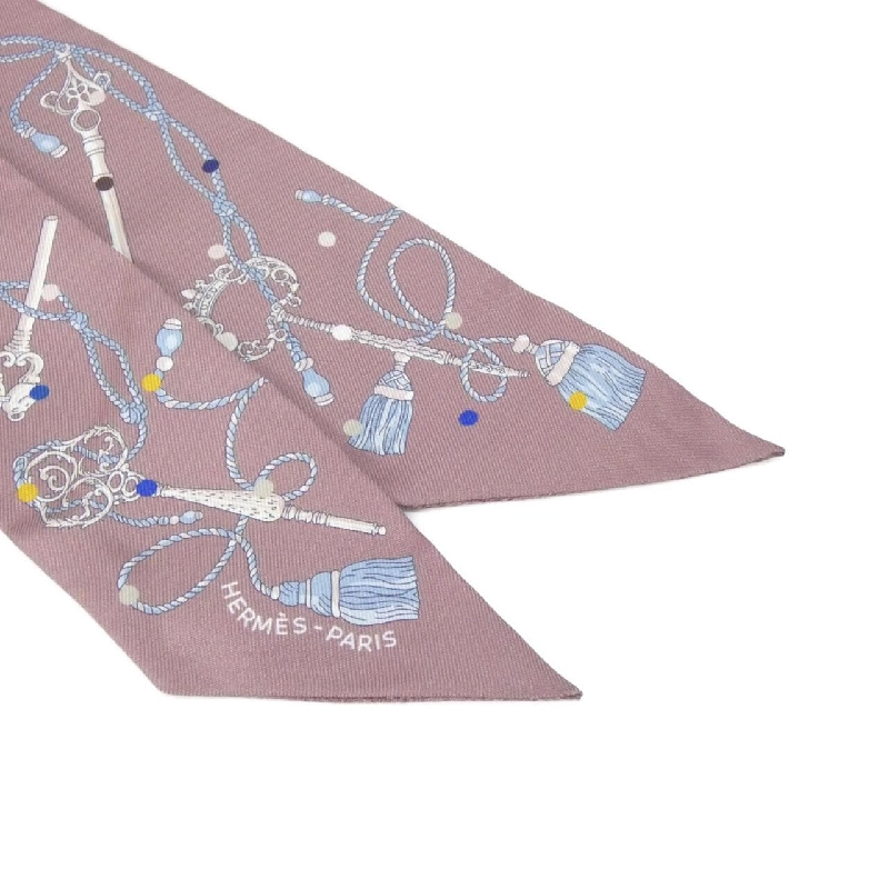 【Sản phẩm chưa sử dụng】Hermès LES CLES A POIS Twilly 063871S Khăn quàng 624288