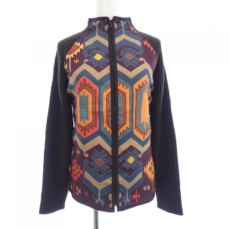 HERMES KILIM Twill Reine. Áo khoác cardigan - Hàng hiệu Chính hãng 824418