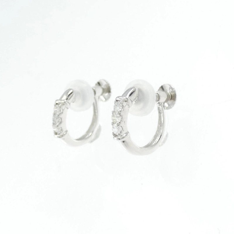 K14WG Bông tai kim cương ba viên 0.12CT - Hàng hiệu Chính hãng 874040