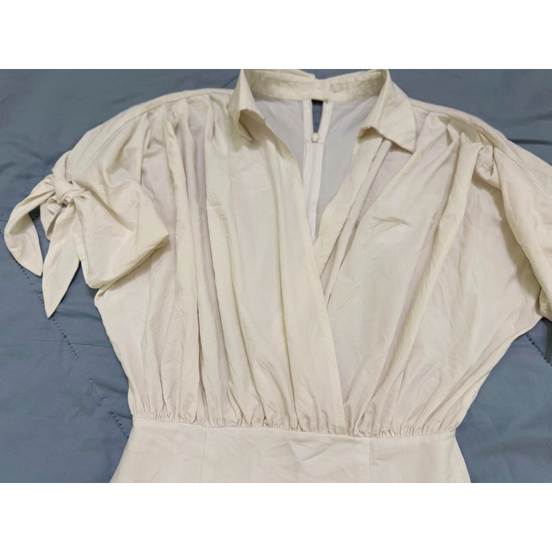 Đầm phối thun và phi lụa, có dây kéo sau lưng size S-M 463416