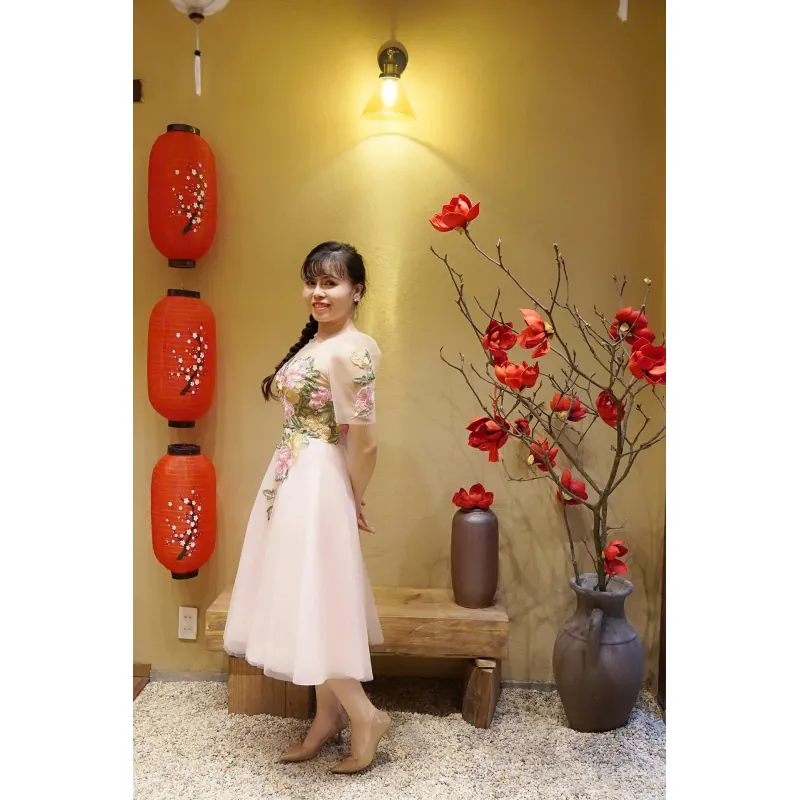 Đầm xòe 2 lớp thiết kế form đẹp 932344