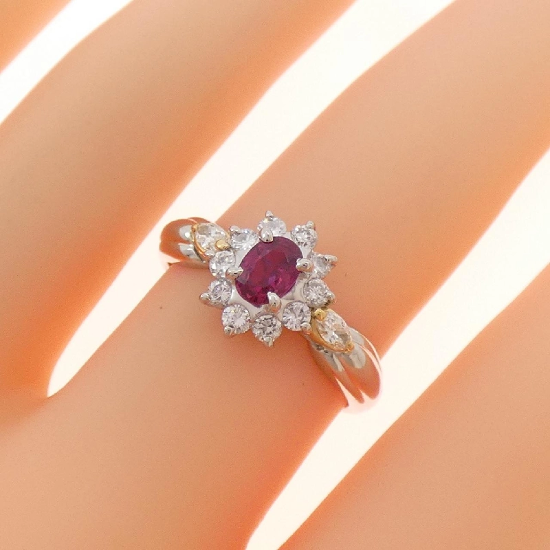 Nhẫn Ruby PT900/K18YG 0.39CT - Hàng hiệu Chính hãng 850254