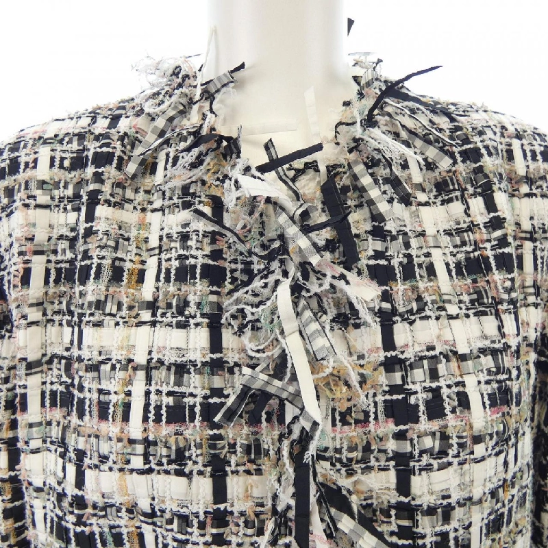 Áo khoác không cổ CHANEL 634536