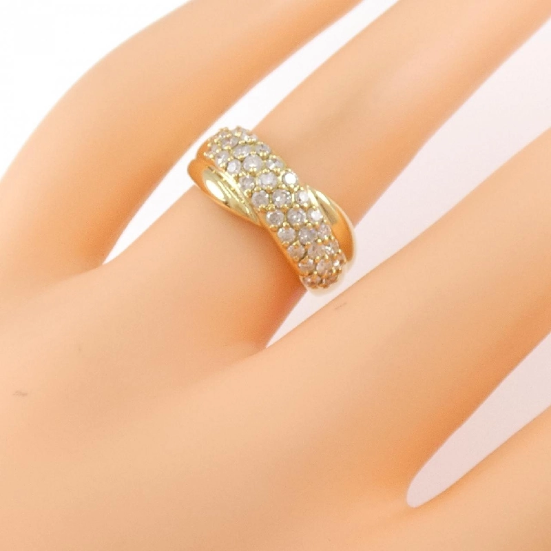 Nhẫn kim cương K18YG 0.58CT 671015