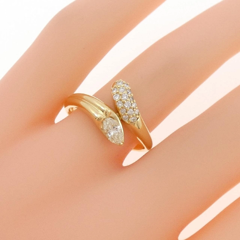 Nhẫn kim cương K18YG 0.28CT - Hàng hiệu Authentic 849180