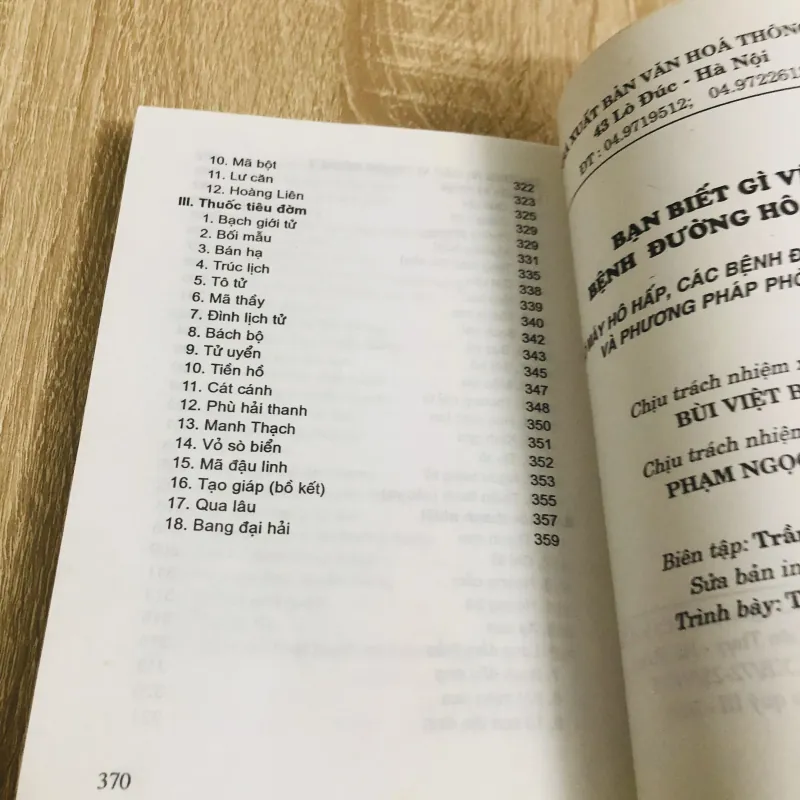 CÁC BỆNH ĐƯỜNG HÔ HẤP VÀ PHƯƠNG PHÁP PHÒNG TRỊ 934000