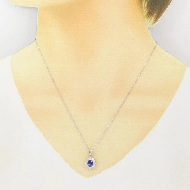 Dây chuyền Sapphire PT900/PT850 1.10CT - Hàng hiệu Chính hãng 865845