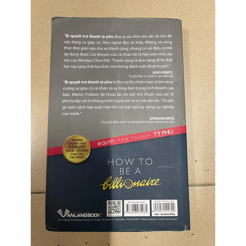 Bí quyết trở thành tỷ phú - Martin S.Fridson (c43) 497839