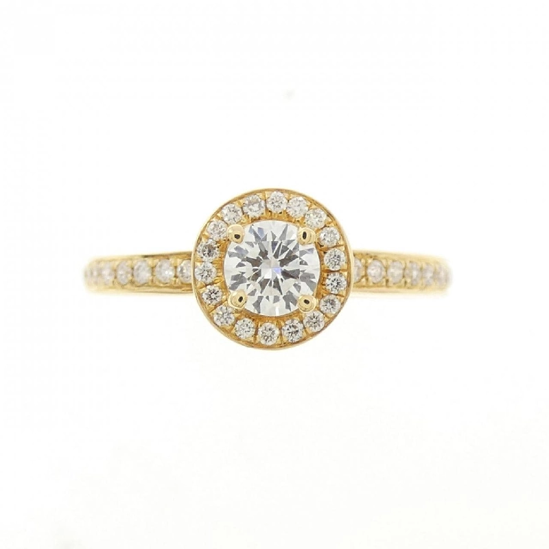 Nhẫn kim cương 750YG 0.40CT 673140