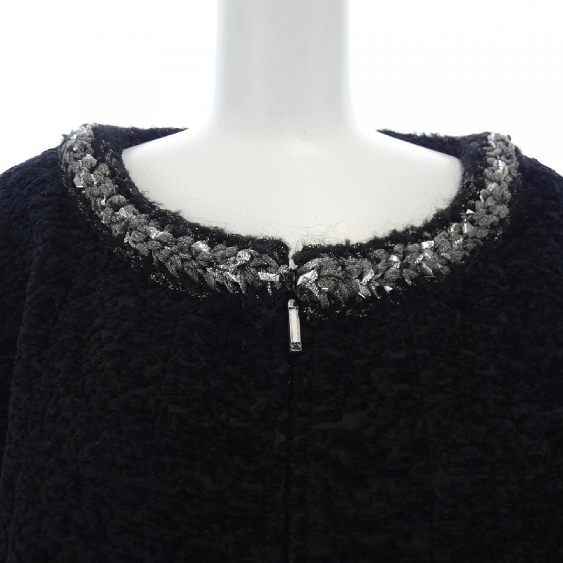 【Mã giảm giá】Áo khoác không cổ CHANEL 642934