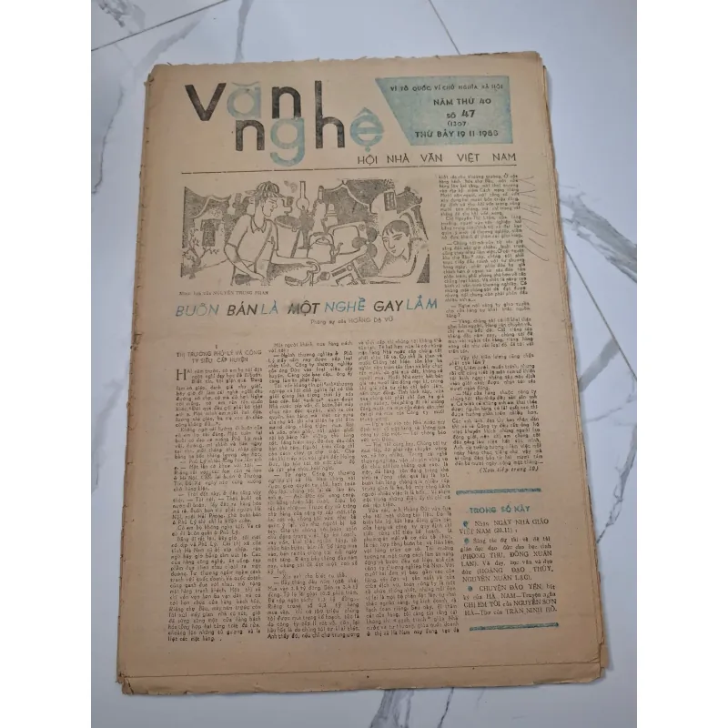 Báo Văn Nghệ Số 47 (19-11-1988) - Hoàng Dạ Vũ - Phóng sự 960351