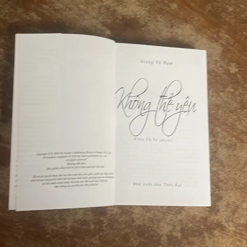 KHÔNG THỂ YÊU - GIANG VŨ HẠM (2) 711675