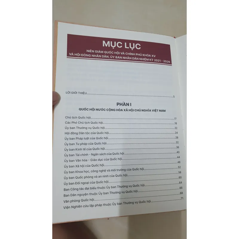 NIÊN GIÁM QUỐC HỘI 2021- 2026 792598